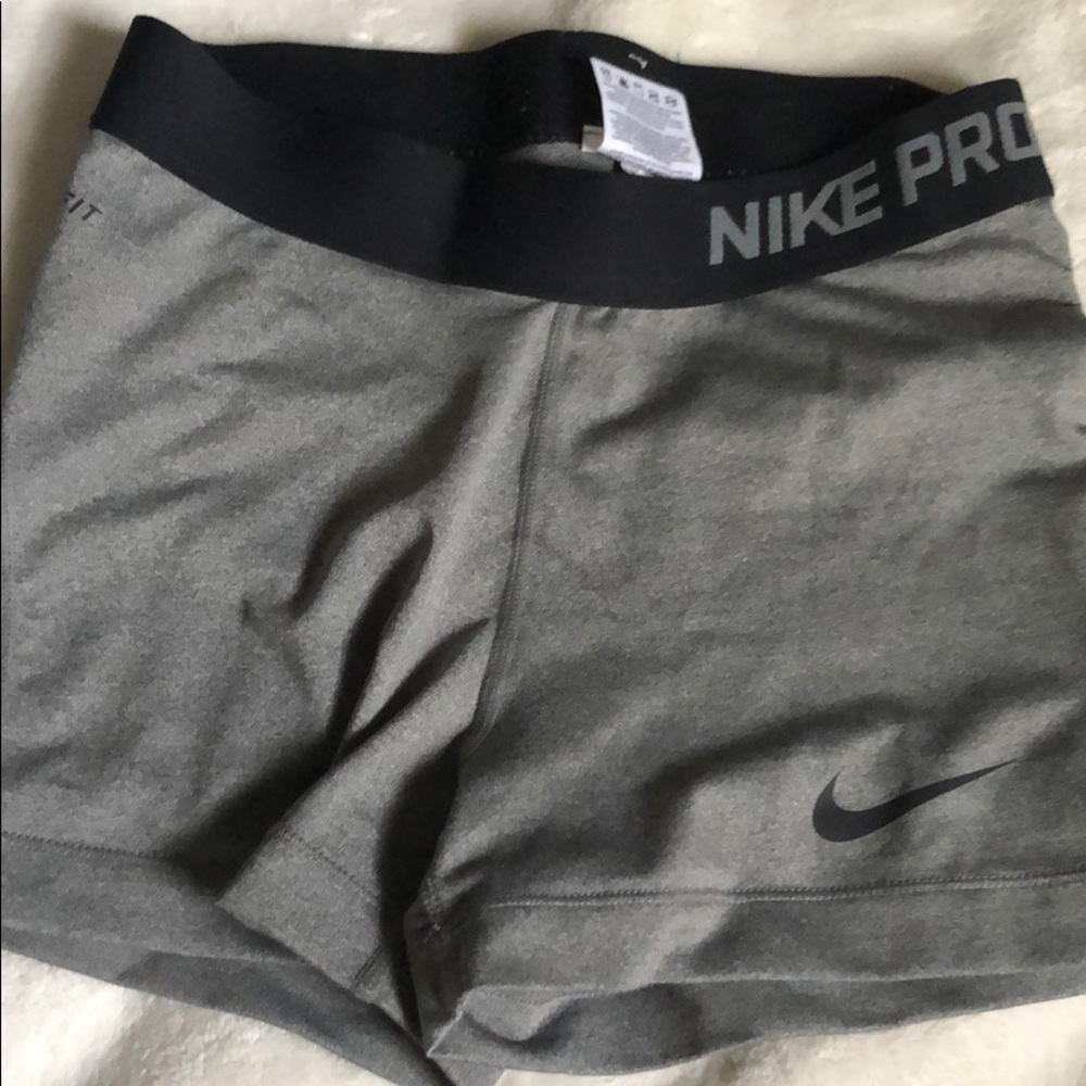 Dark Grey and Black Nike Pros